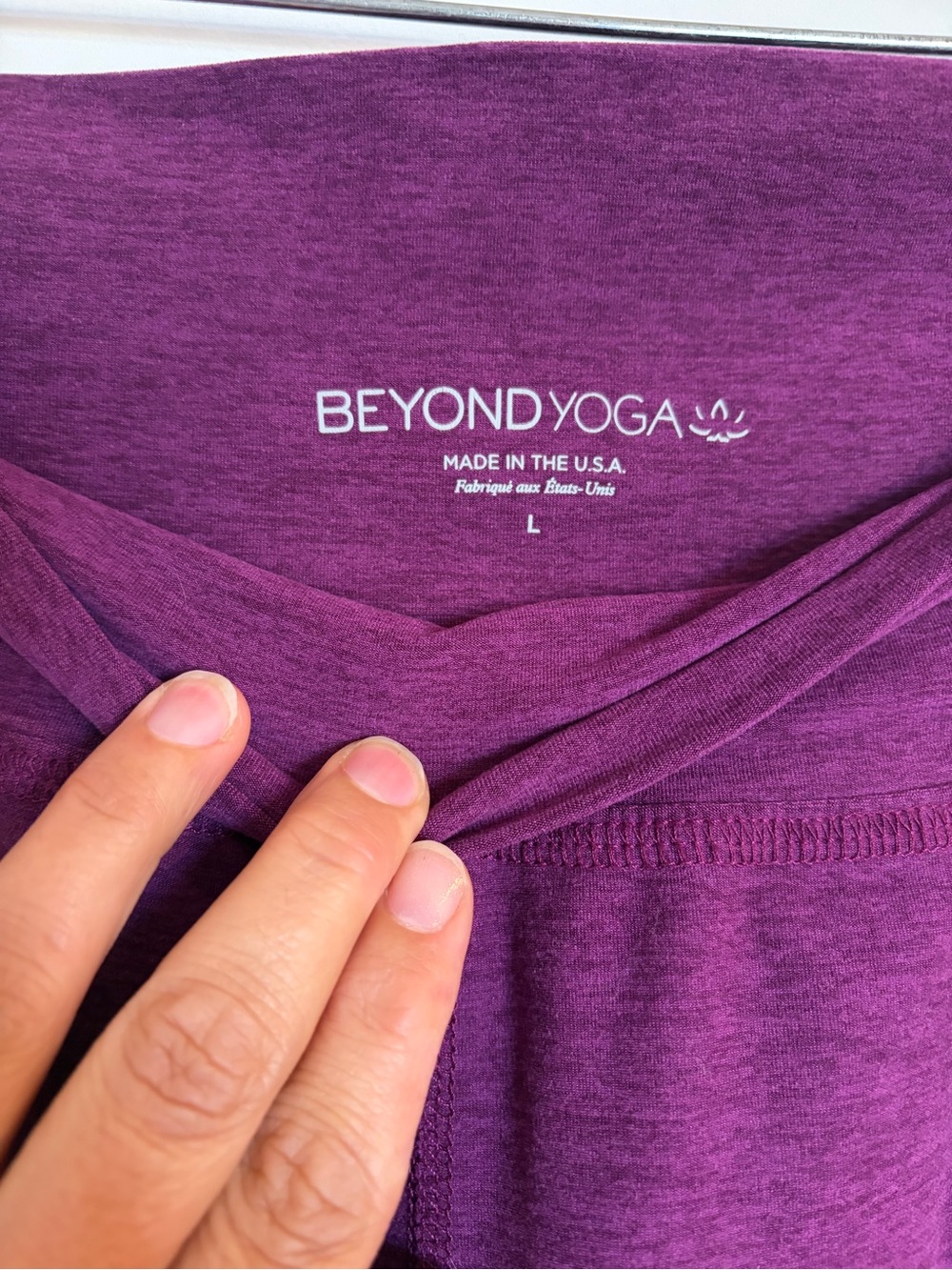 Beyond yoga spacedye everyday joggers and full zip. Purple, L. EUC. 2 pieces! - Picture 7 of 16